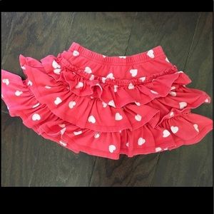Mini Boden pink heart skort 💕 3-4
